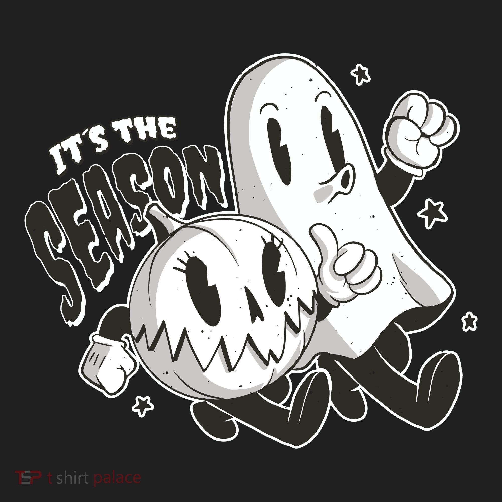 It's The Season Halloween Ghost And Pumpkin Beanie