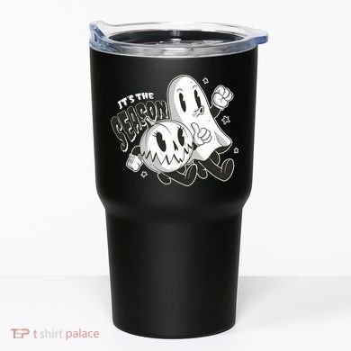 It's The Season Halloween Ghost And Pumpkin Tumbler