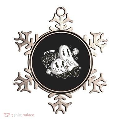 It's The Season Halloween Ghost And Pumpkin Ornament