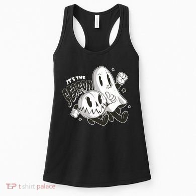 It's The Season Halloween Ghost And Pumpkin Women's Tank Top