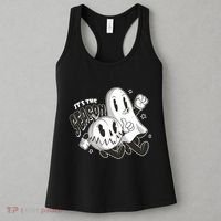 It's The Season Halloween Ghost And Pumpkin Women's Tank Top thumb 3