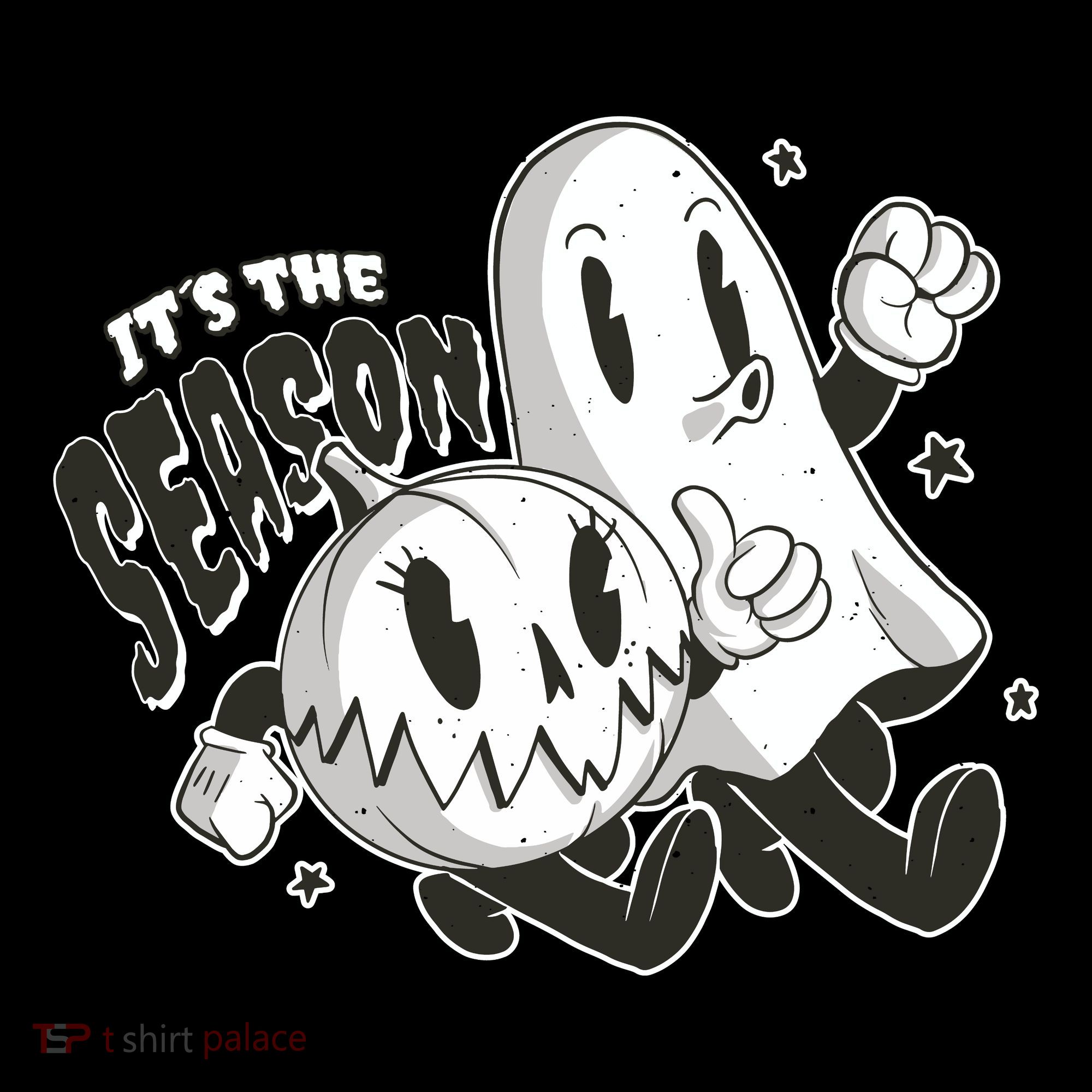It's The Season Halloween Ghost And Pumpkin Toddler Hoodie
