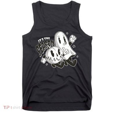 It's The Season Halloween Ghost And Pumpkin Tank Top