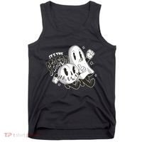 It's The Season Halloween Ghost And Pumpkin Tank Top thumb 0