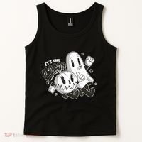 It's The Season Halloween Ghost And Pumpkin Tank Top thumb 2