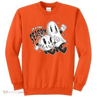 It's The Season Halloween Ghost And Pumpkin Sweatshirt