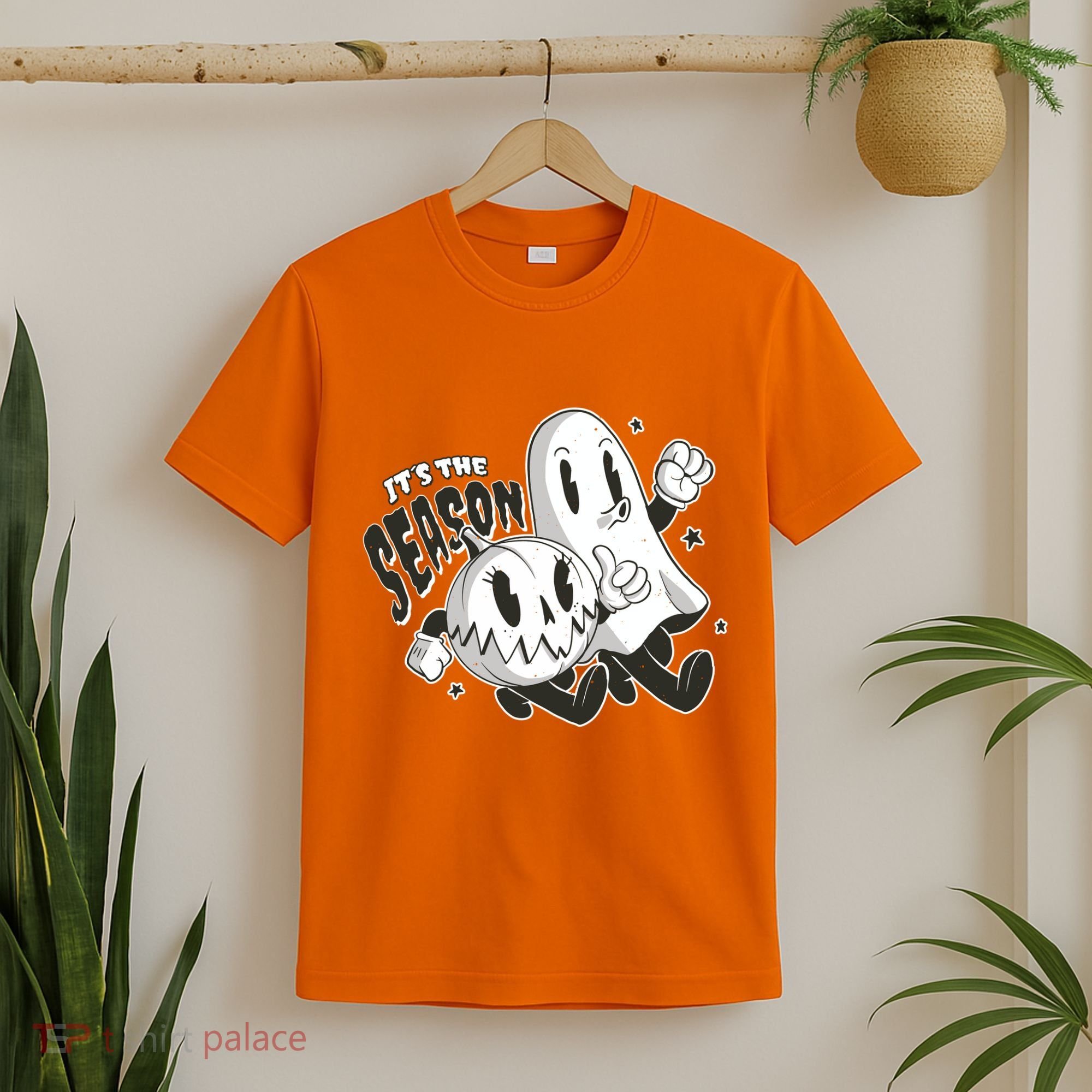 It's The Season Halloween Ghost And Pumpkin T-Shirt