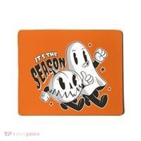 It's The Season Halloween Ghost And Pumpkin Mousepad thumb 0
