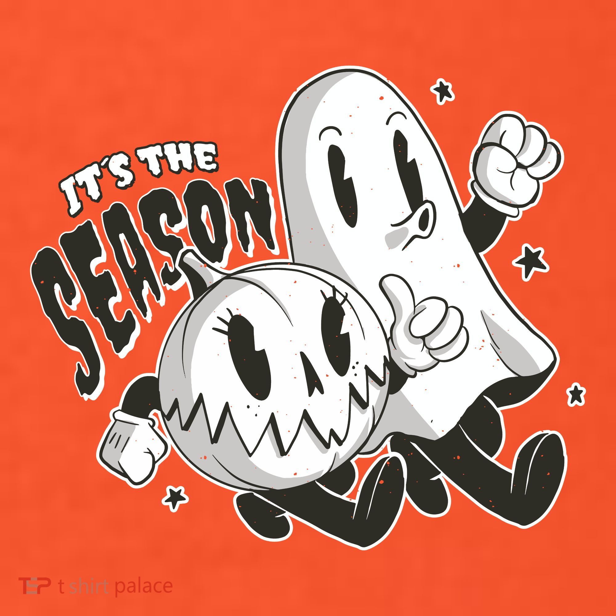 It's The Season Halloween Ghost And Pumpkin Baby Bodysuit