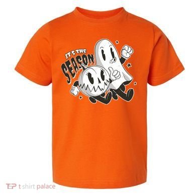 It's The Season Halloween Ghost And Pumpkin Toddler T-Shirt