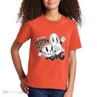It's The Season Halloween Ghost And Pumpkin Kids T-Shirt thumb 2