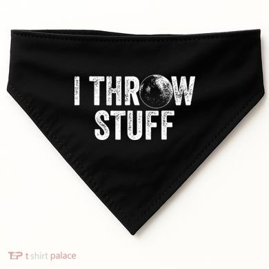 I Throw Stuff Shot Put Athlete Throwing USA-Made Doggie Bandana
