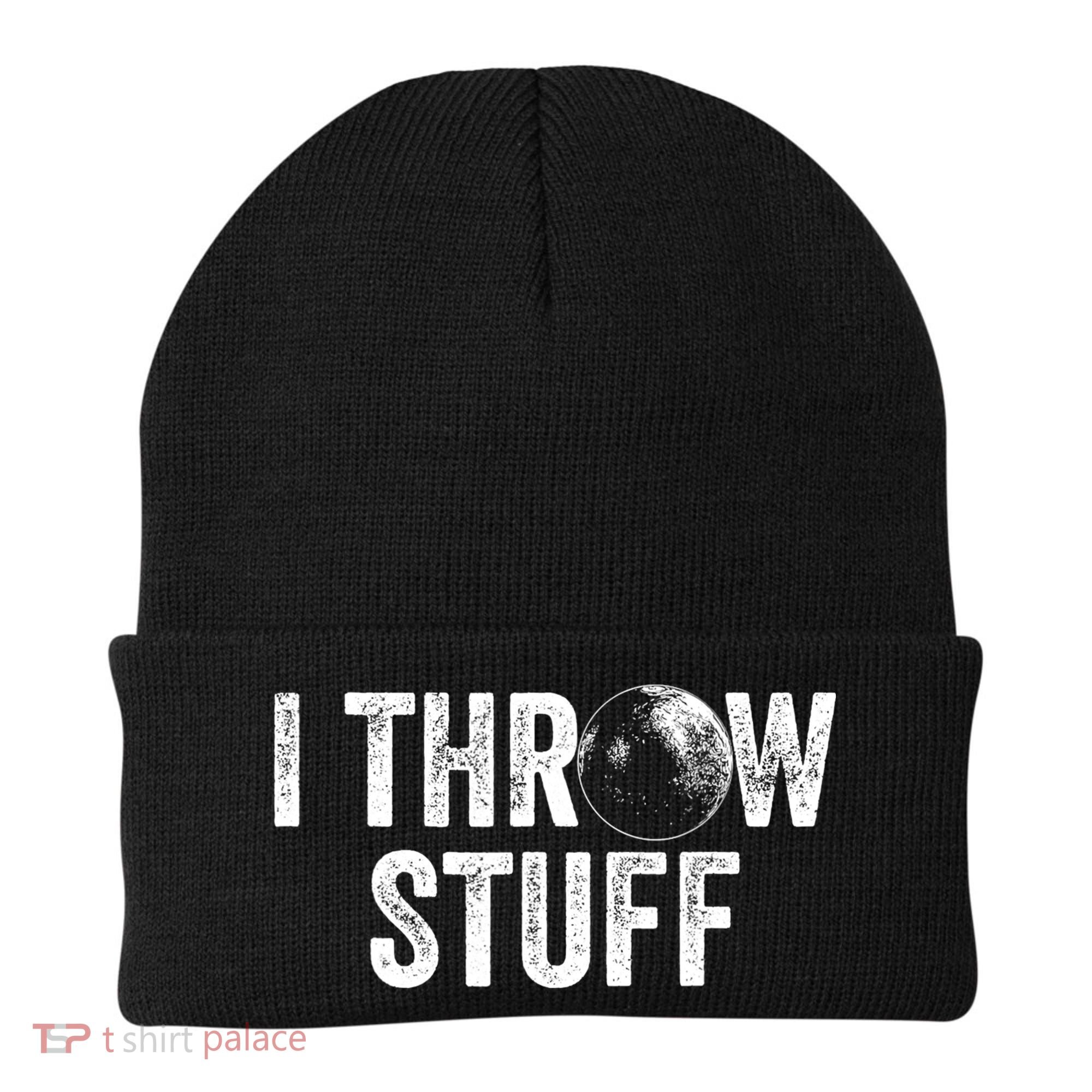 I Throw Stuff Shot Put Athlete Throwing Beanie