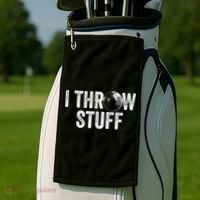 I Throw Stuff Shot Put Athlete Throwing Golf Towel thumb 2