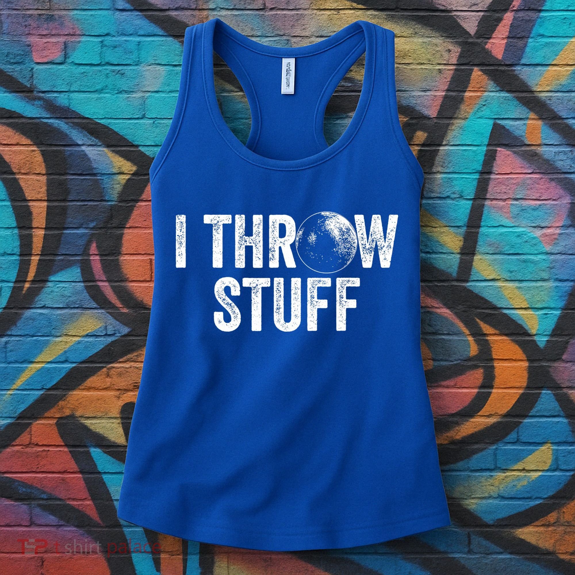 I Throw Stuff Shot Put Athlete Throwing Women's Tank Top