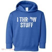 I Throw Stuff Shot Put Athlete Throwing Toddler Hoodie thumb 0