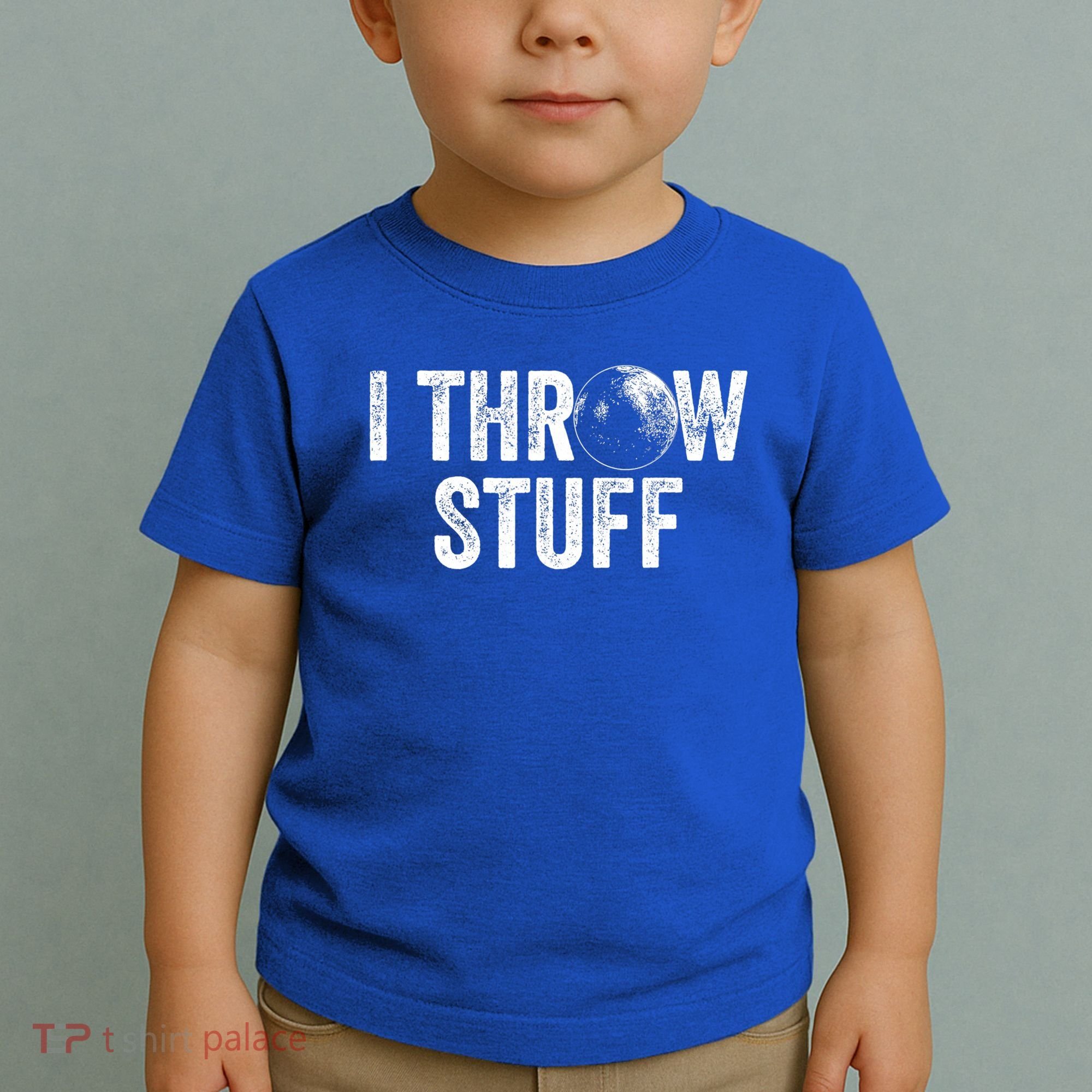 I Throw Stuff Shot Put Athlete Throwing Toddler T-Shirt
