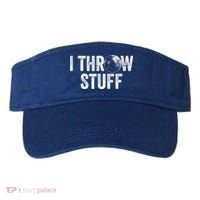 I Throw Stuff Shot Put Athlete Throwing Visor thumb 0