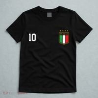 Italia Team Sports Number 10 Italy Soccer Italian Flag T-Shirt thumb 5