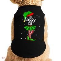Im The Sassy Elf Matching Christmas Costume Doggie Tank thumb 0