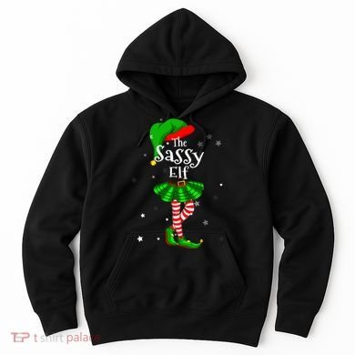 Im The Sassy Elf Matching Christmas Costume Hoodie
