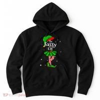 Im The Sassy Elf Matching Christmas Costume Hoodie thumb 0