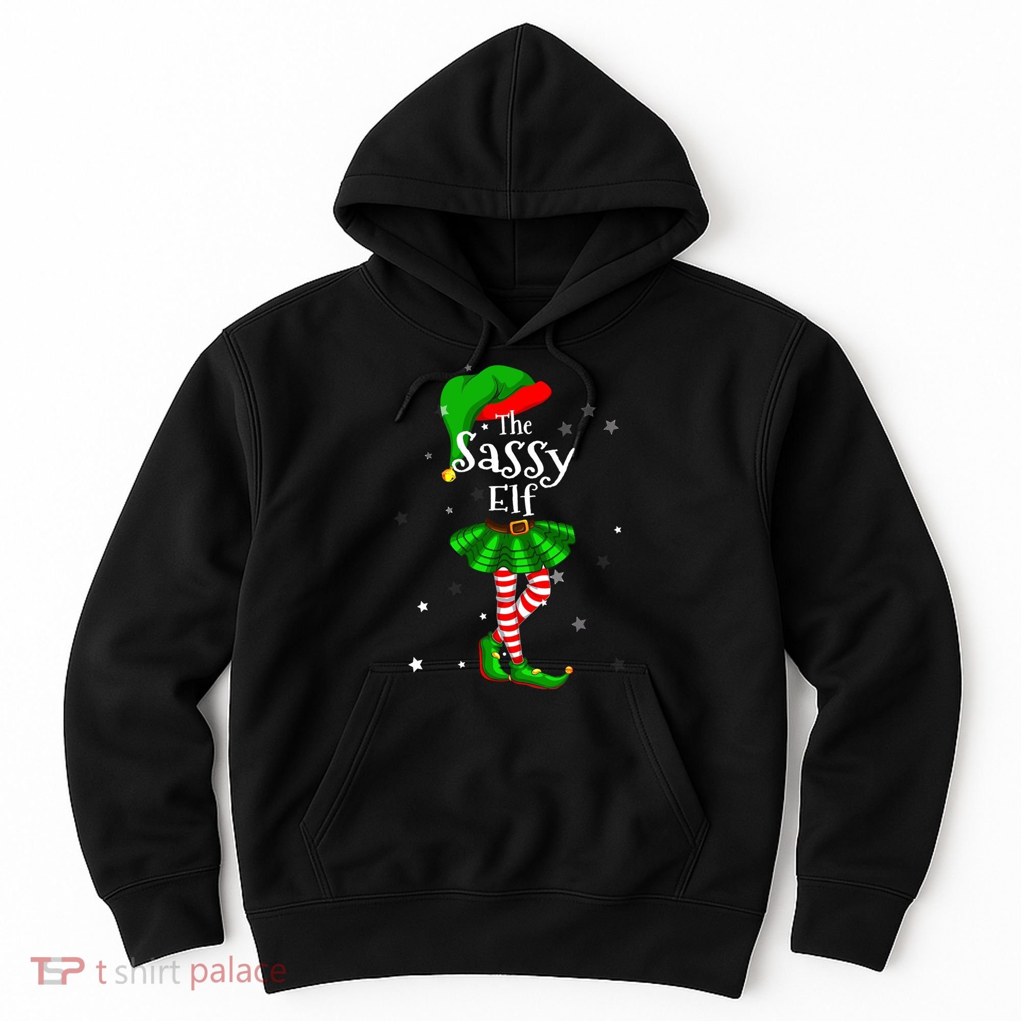 Im The Sassy Elf Matching Christmas Costume Hoodie