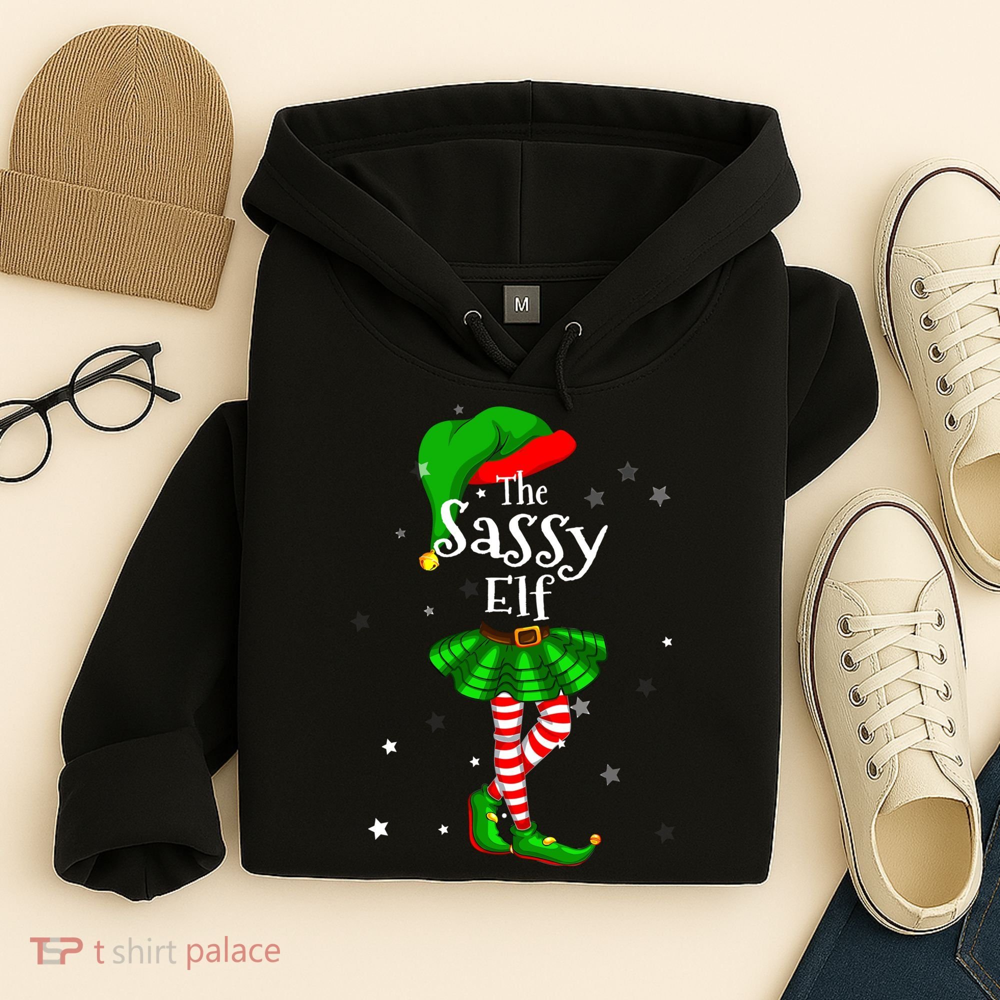 Im The Sassy Elf Matching Christmas Costume Hoodie