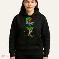 Im The Sassy Elf Matching Christmas Costume Hoodie thumb 5