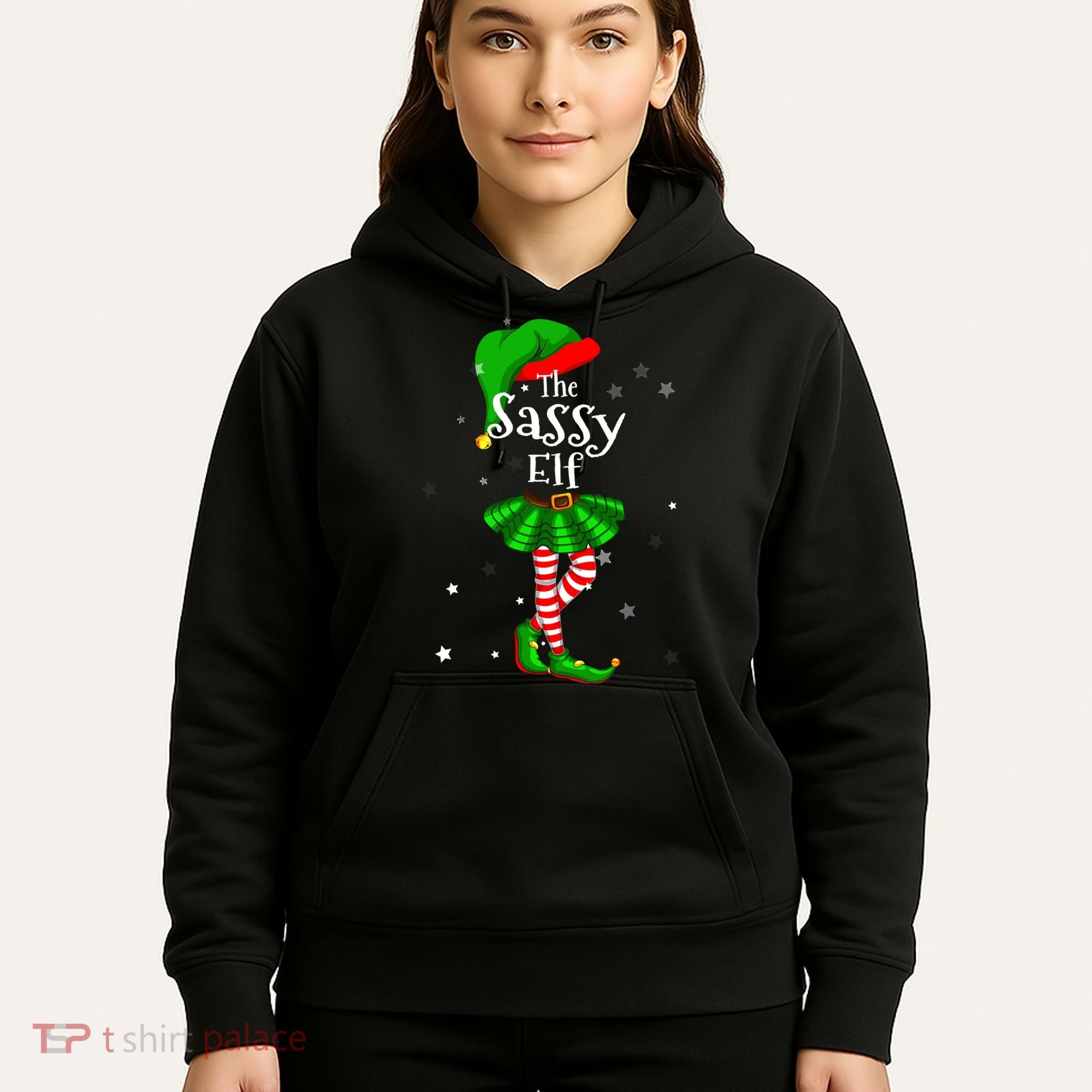 Im The Sassy Elf Matching Christmas Costume Hoodie