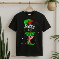 Im The Sassy Elf Matching Christmas Costume T-Shirt thumb 2
