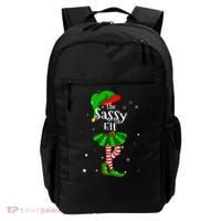 Im The Sassy Elf Matching Christmas Costume Backpack thumb 0