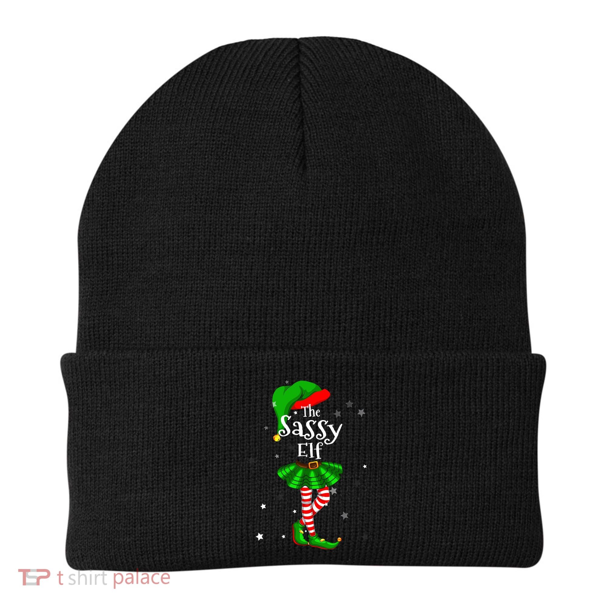 Im The Sassy Elf Matching Christmas Costume Beanie