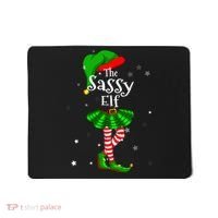 Im The Sassy Elf Matching Christmas Costume Mousepad thumb 0
