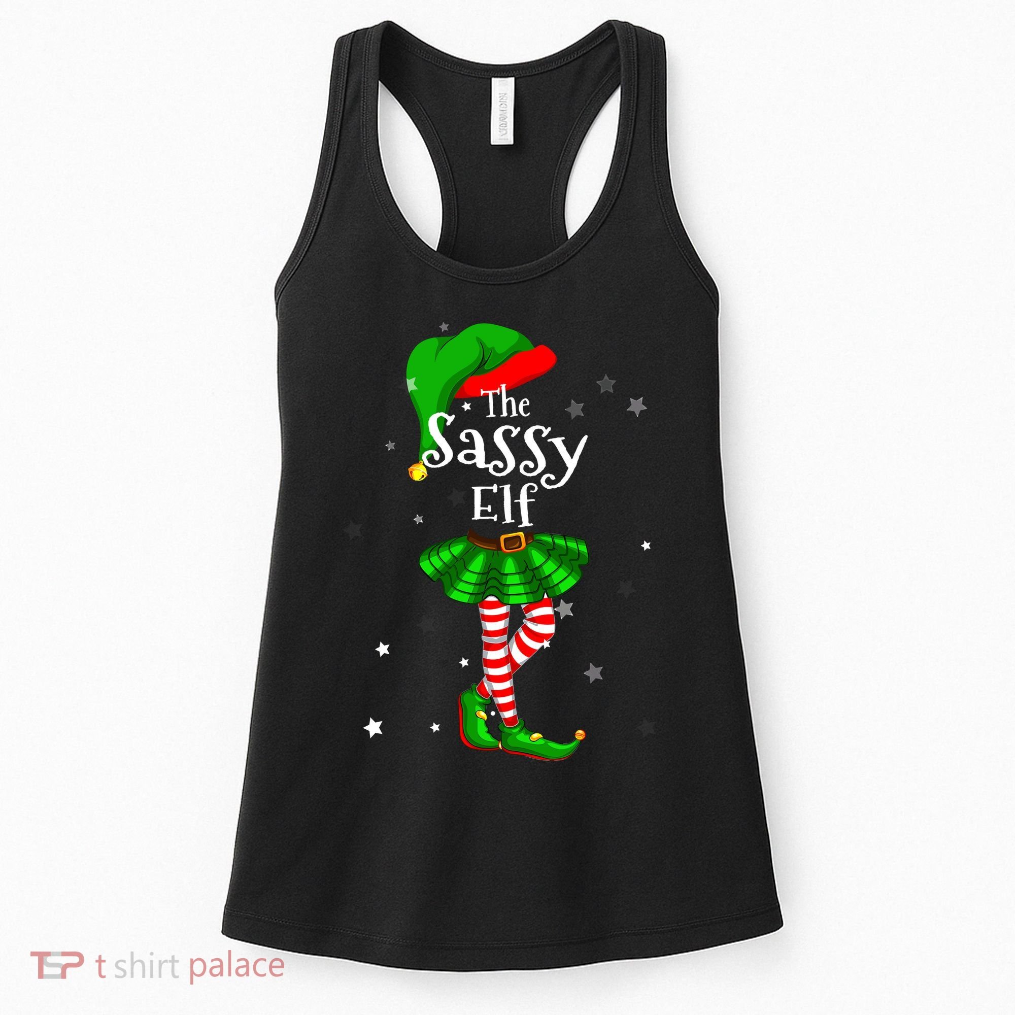 Im The Sassy Elf Matching Christmas Costume Women's Tank Top