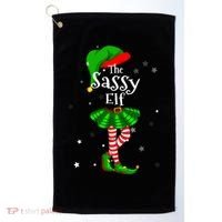 Im The Sassy Elf Matching Christmas Costume Golf Towel thumb 0