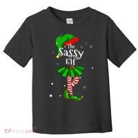 Im The Sassy Elf Matching Christmas Costume Toddler T-Shirt thumb 0