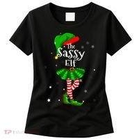 Im The Sassy Elf Matching Christmas Costume Women's T-Shirt thumb 0