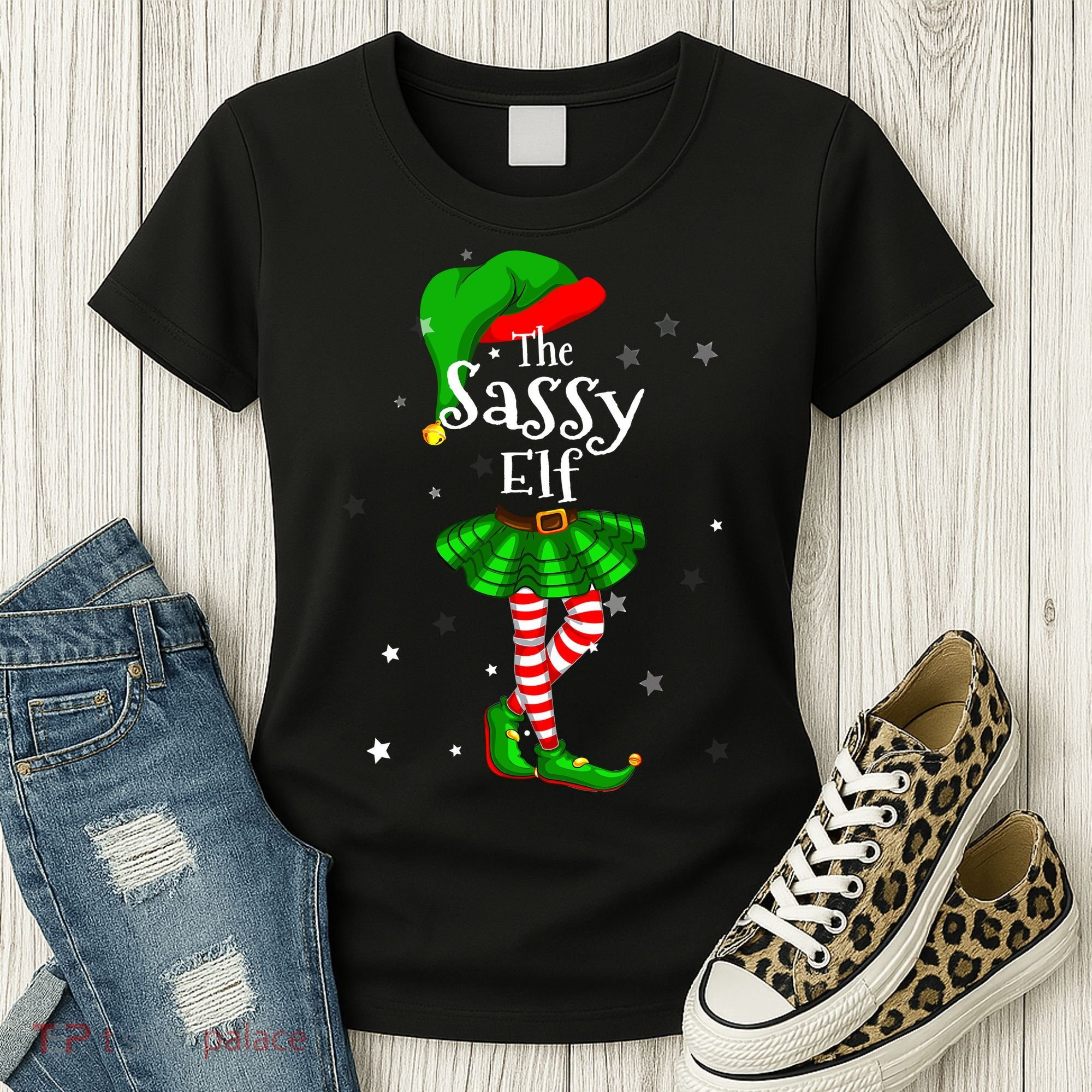 Im The Sassy Elf Matching Christmas Costume Women's T-Shirt