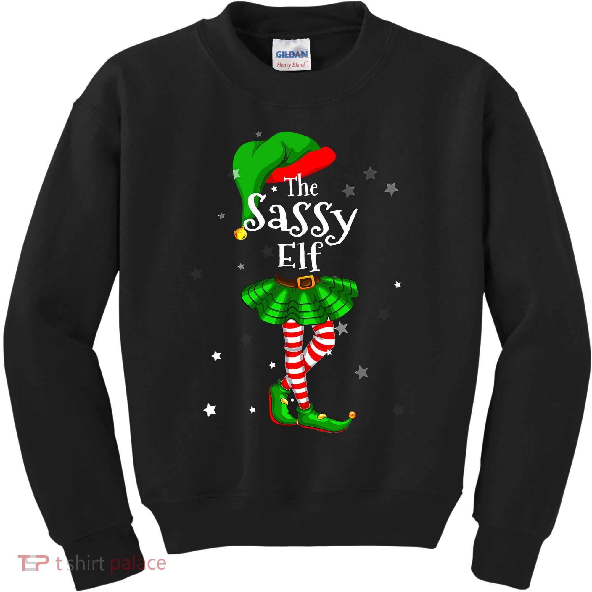 Im The Sassy Elf Matching Christmas Costume Kids Sweatshirt