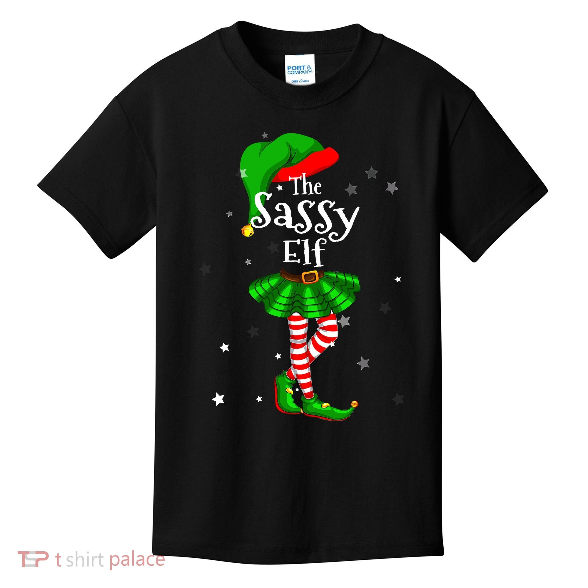 Im The Sassy Elf Matching Christmas Costume Kids T-Shirt