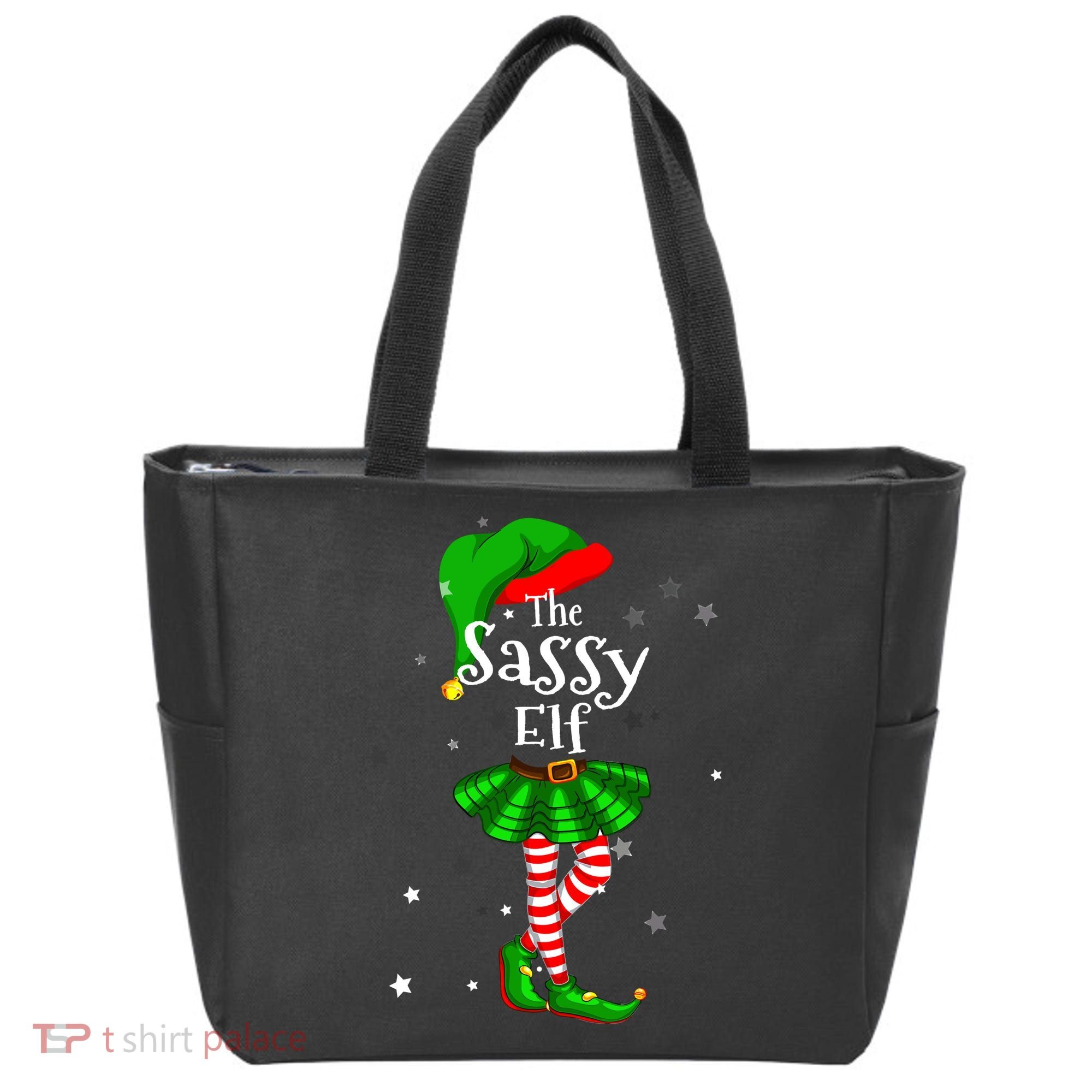 Im The Sassy Elf Matching Christmas Costume Tote Bag