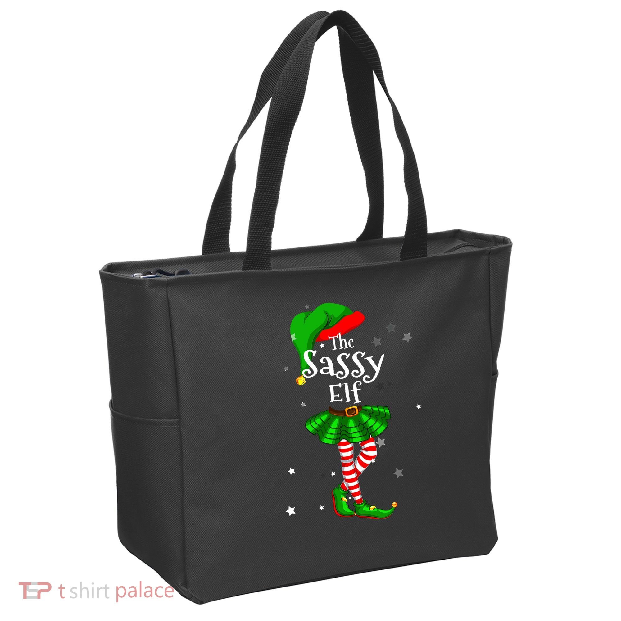 Im The Sassy Elf Matching Christmas Costume Tote Bag