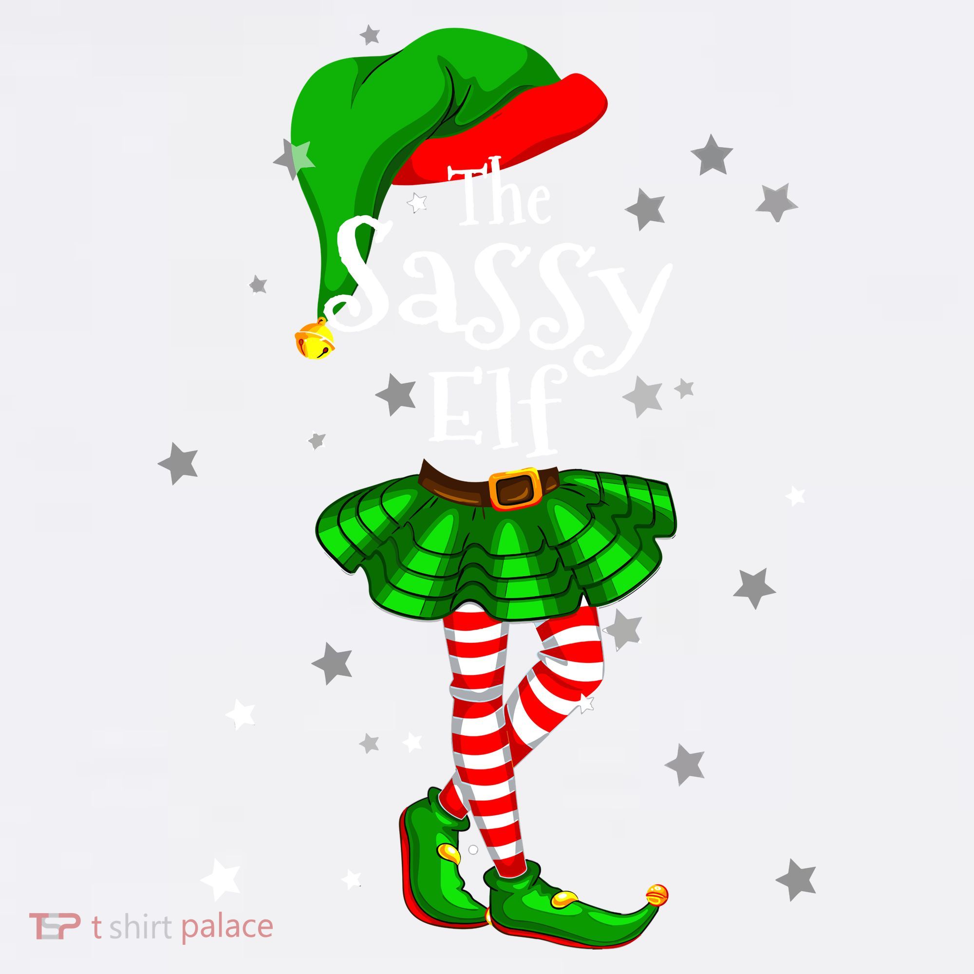 Im The Sassy Elf Matching Christmas Costume Garment-Dyed Sweatshirt