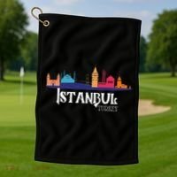 Istanbul Turkey Souvenir Golf Towel thumb 1