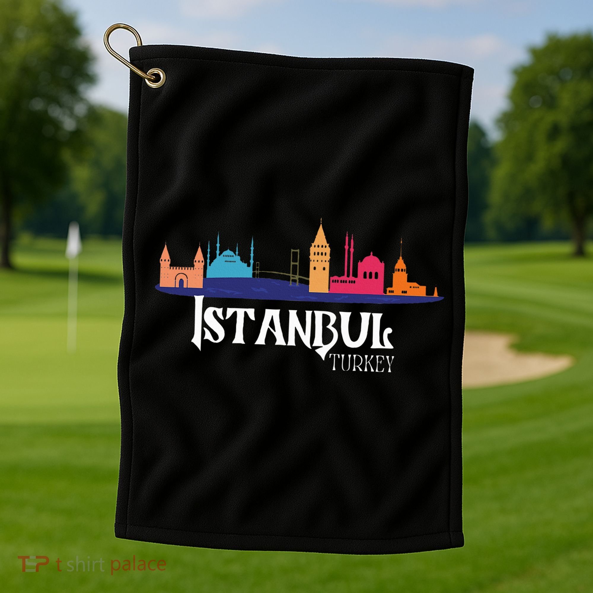 Istanbul Turkey Souvenir Golf Towel