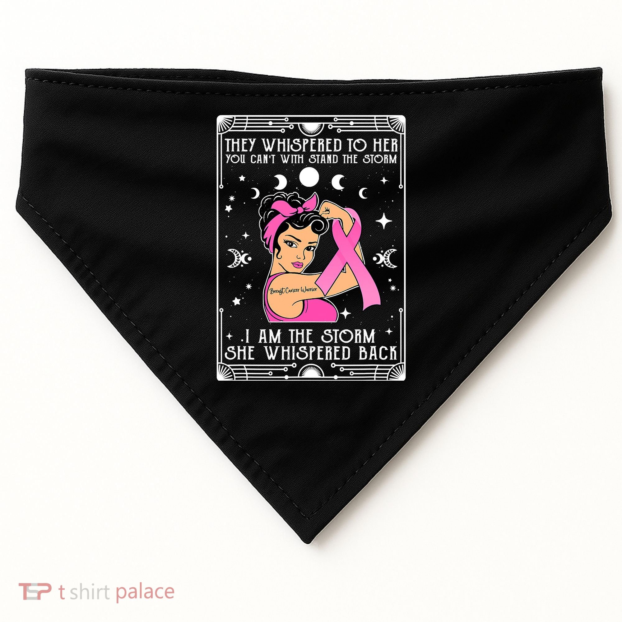 I'm The Storm Strong Womens Survivor Funny Breast Cancer USA-Made Doggie Bandana