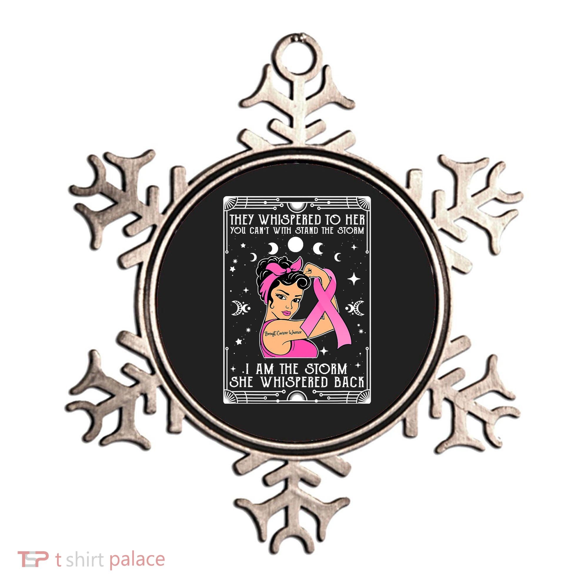 I'm The Storm Strong Womens Survivor Funny Breast Cancer Ornament