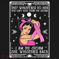 I'm The Storm Strong Womens Survivor Funny Breast Cancer Women's Tank Top thumb 5