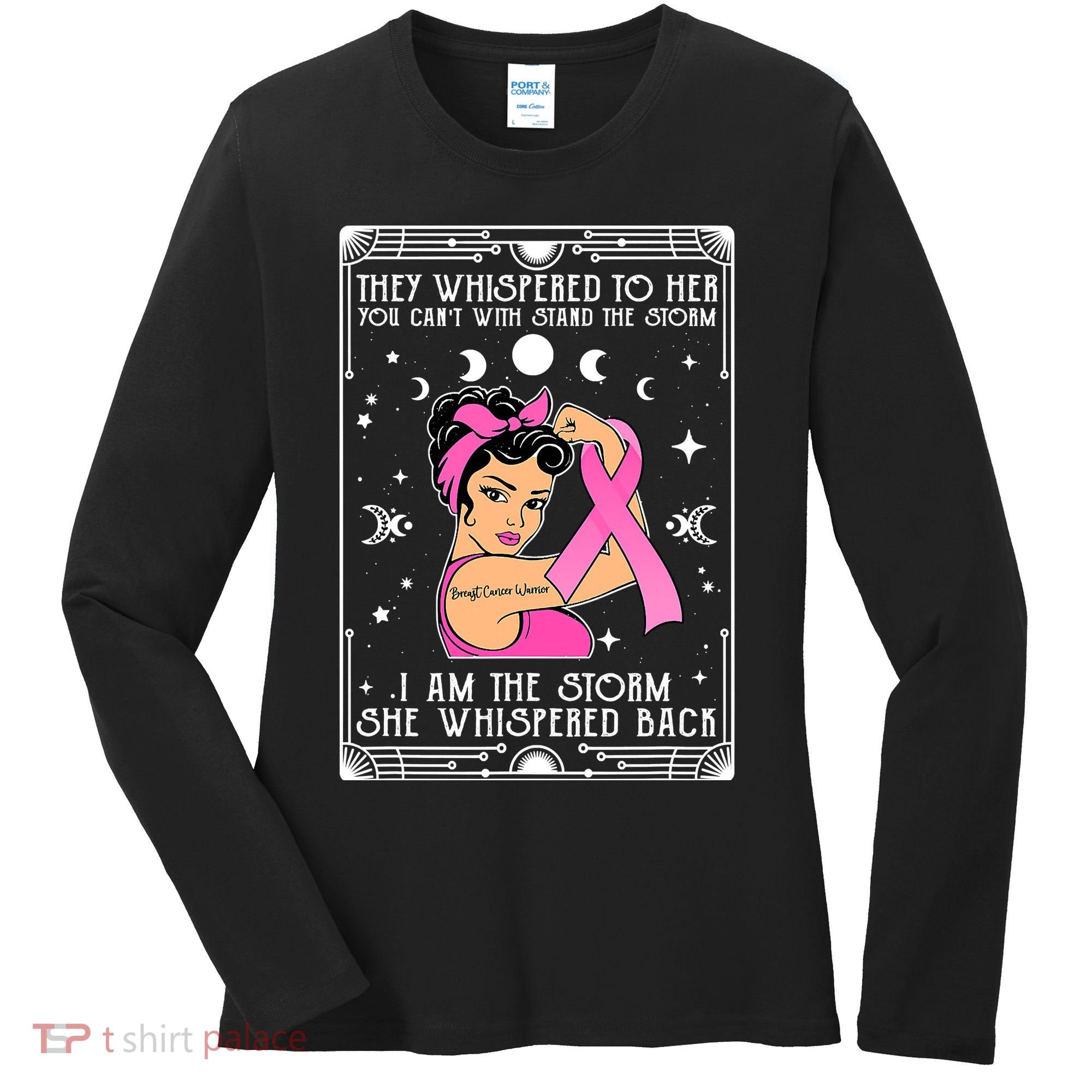 I'm The Storm Strong Womens Survivor Funny Breast Cancer Women's Long Sleeve Shirt